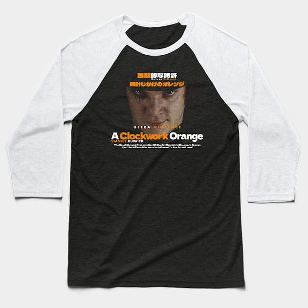 Moloko Vellocet, A Clockwork Orange Baseball T-Shirt by Chairrera